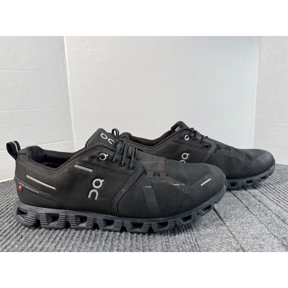 On Running Cloud Waterproof Black Sneakers Mens 11.5 59.98842 Swiss Engineering